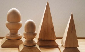 oak finials